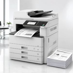 impression noir et blanc – papier simple